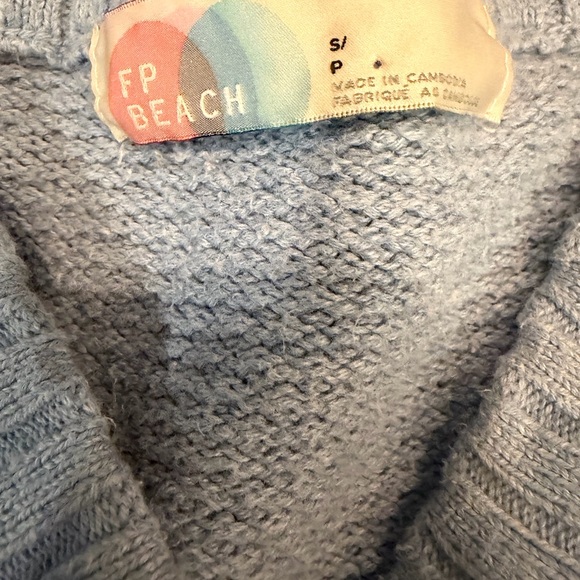 Free People Beach Blue Knit Cardigan - Picture 5 of 6